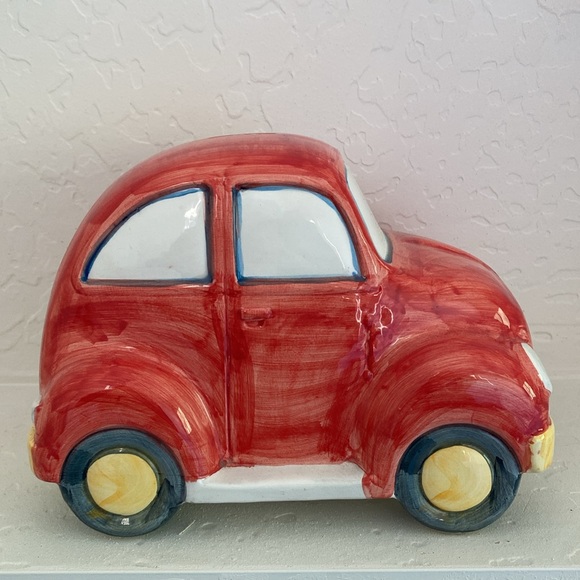 🚘Ceramic Volkswagen VW Bug Coin Bank - Picture 2 of 10
